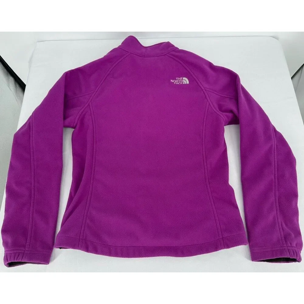The North Face Softshell Fleece Winter Jacket Zip Up Women's‎ size Small Purple